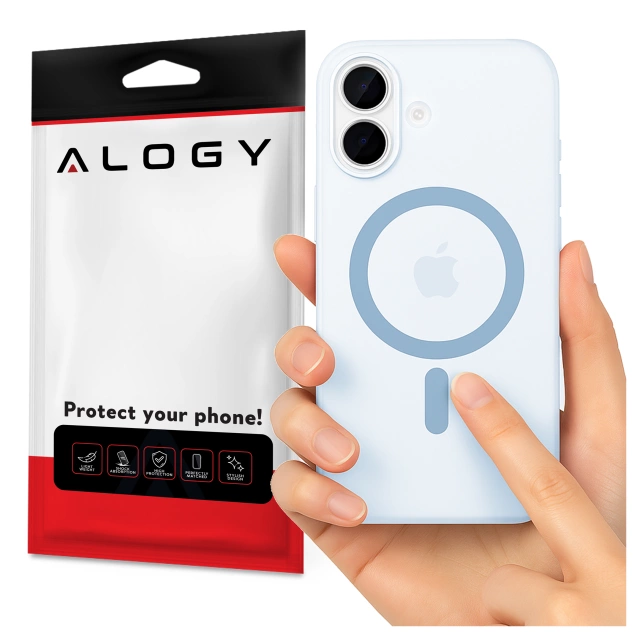 Pouzdro pro Apple iPhone 16 Pro Max Alogy MagSafe Hybrid Matte Case Matte Cover with Lens Protection Black