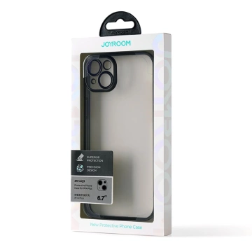 Pouzdro Joyroom 14Q pro iPhone 14 Plus Kryt s kovovým rámem černý (JR-14Q3-černý)