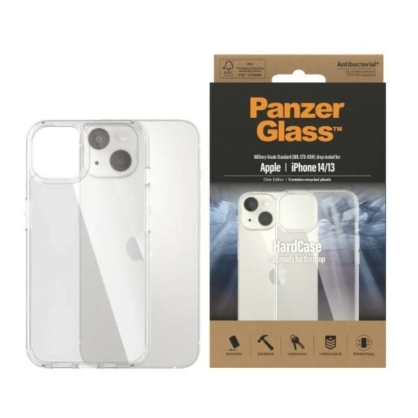 Чохол Etui PanzerGlass HardCase для iPhone 14 6,1" Antibacterial Military grade transparent 0401