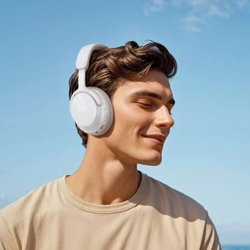 Bezdrôtové bluetooth slúchadlá HOCO W53 biele