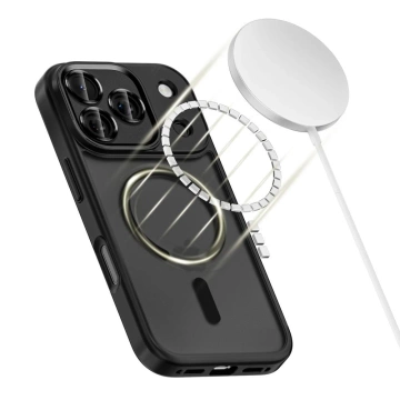Etui Tech-Protect MagCam MagSafe do iPhone 17 Pro Max, czarny mat