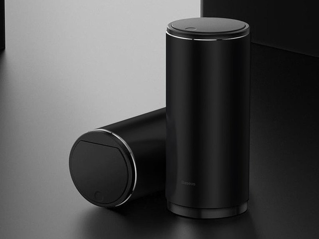 Basues Samochodowy kosz na śmieci 500ml mini śmietnik do auta z pokrywką