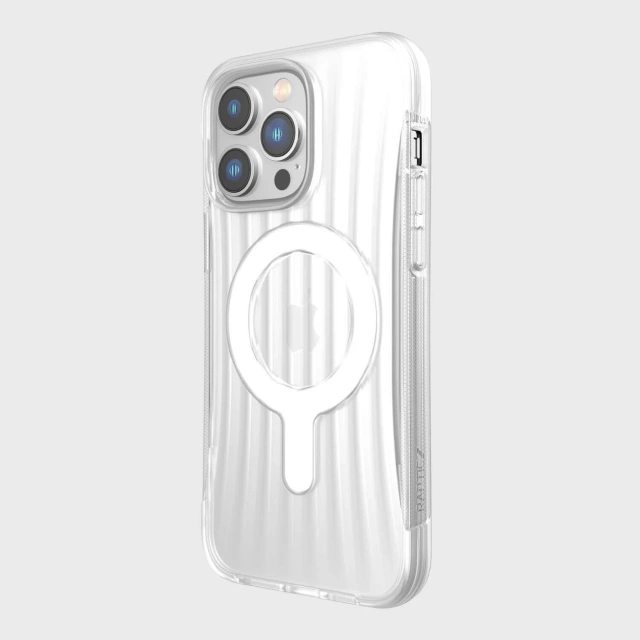 Puzdro Raptic Clutch Built Case na iPhone 14 Pro Max s priehľadným zadným krytom MagSafe