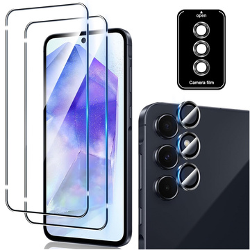 Supreme Set Panzerglas für Samsung Galaxy A55 5G Klar