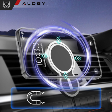 Чохол для Samsung Galaxy S24 Mag Safe Case Back Housing Cover Anti-Shock Clear Alogy Transparent