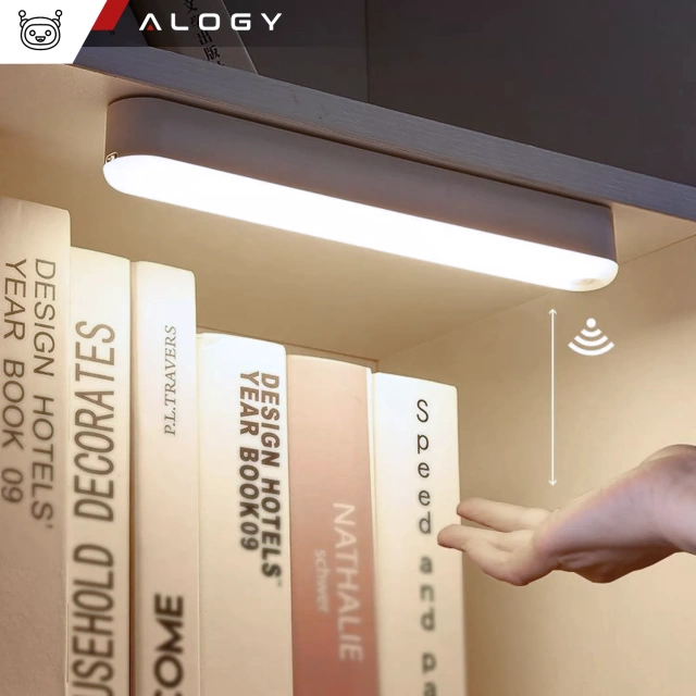 Nočná lampa Alogy Sensor Lamp s pohybovým senzorom, 26cm, magnetická stolná lampa, biela