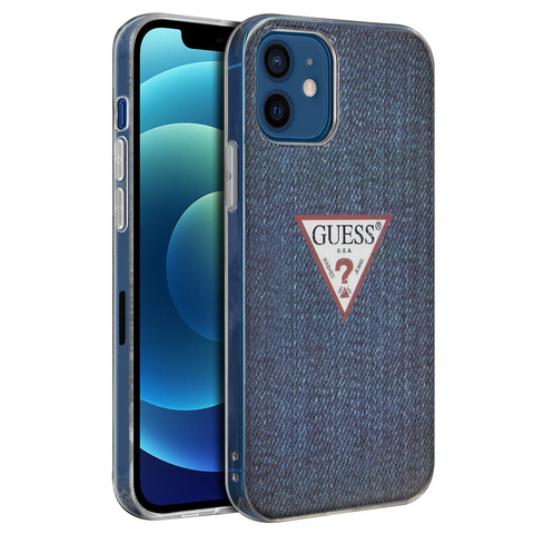 Guess GUHCP12SPCUJULDB iPhone 12 mini 5,4" granatowy/dark blue hardcase Jeans Collection