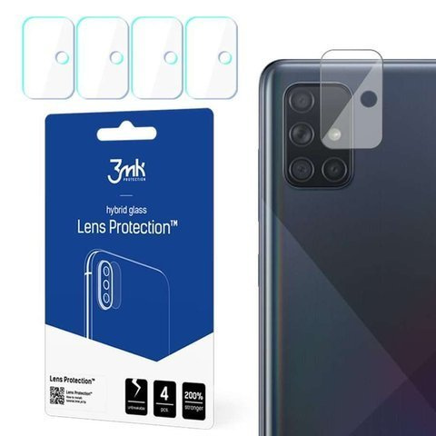 Camera glass lens 3mk Hybrid Glass x4 for Samsung Galaxy A71