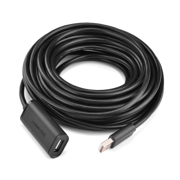 Aktivní prodlužovací kabel UGREEN USB 2.0 480 Mbps 5 m černý (US121 10319)