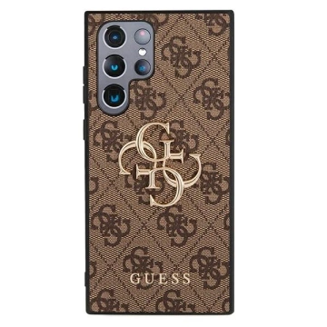 Etui Guess GUHCS22L4GMGBR S908 für Samsung Galaxy S22 Ultra Hardcase 4G Big Metal Logo