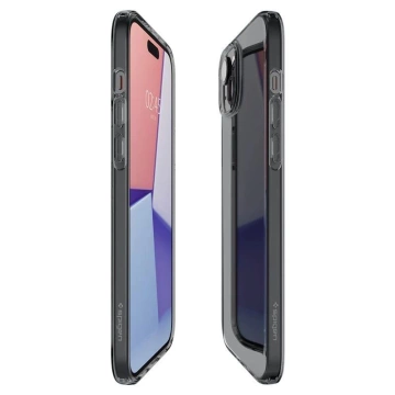 Pouzdro Spigen Crystal Flex pro Apple iPhone 15 Plus - šedé a průhledné