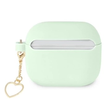 Guess GUA3LSCHSN kryt AirPods 3 zielony/zelený Silicone Charm Heart Collection
