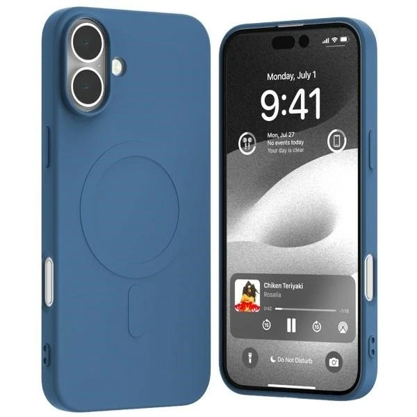 Mercury MagSafe Semi-Silicone Case for iPhone 16 Plus 6.7" Blue