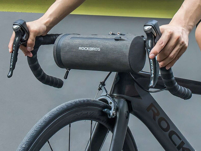Vodotesná taška na puzdro RockBros AS-051 taška na riadidlá na bicykel Grey