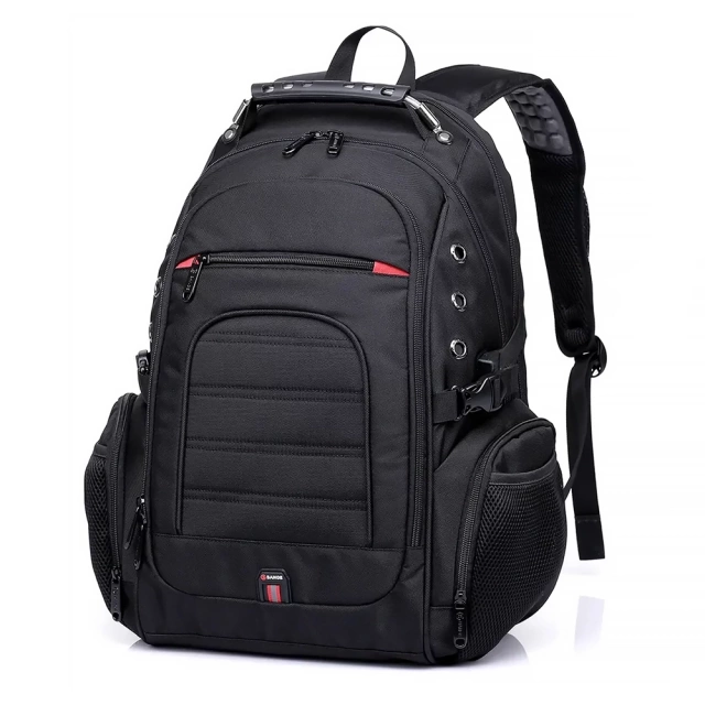 Bange Waterproof Backpack Taška na notebook 15" Městské cestování 48x35x23 cm Do práce Školní Letadlo Pánské Dámské USB Černá