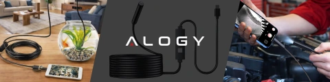 Alogy Duo Cam 1920 Full HD Lightning endoskopická inspekční kamera pro iPhone, USB-C, micro USB 3m 8mm černá