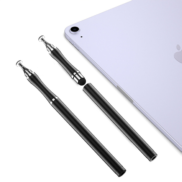 Alogy dotykové kapacitné dotykové pero 2 v 1 pre obrazovku tabletového telefónu Čierna