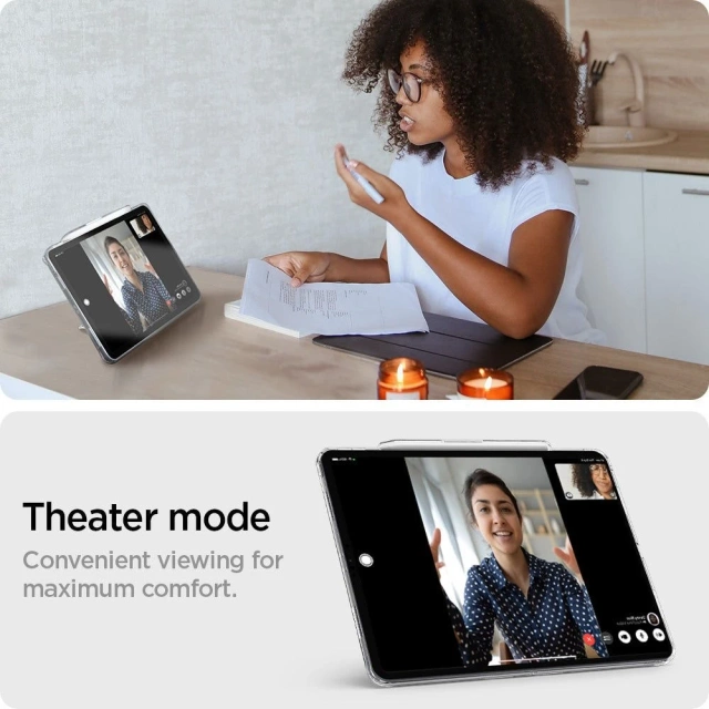 Etui Spigen Airskin Hybrid ”S” do Apple iPad Pro 12.9 2021 / 2022 Crystal Clear