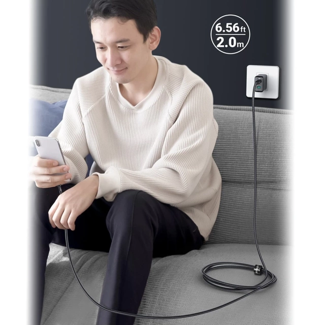 Acefast kabel USB Type C - USB Type C 2m, 100W (20V / 5A) černý (C4-03 Black)