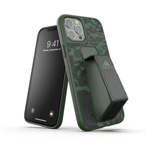 Etui ochronne Adidas SP Grip Case Leopard do Apple iPhone 12 Pro Max green/zielony 43723