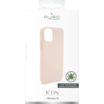 Чохол Puro ICON AntiMicrobial для iPhone 12 mini 5.4" рожевий/рожевий IPC1254ICONROSE