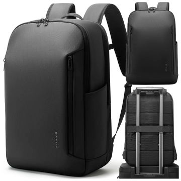 Bange Waterproof Backpack for Laptop 15.6" City Travel 45x30x16 cm for Work Airplane Men's Women's with USB Port Black