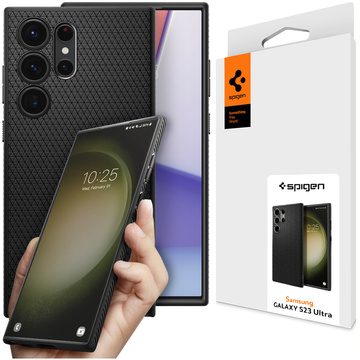 Etui на телефон Spigen Liquid Air для Samsung Galaxy S23 Ultra Matte Black