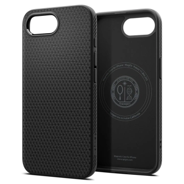 Etui do iPhone 16e Spigen Liquid Air Mag MagSafe Matte Black