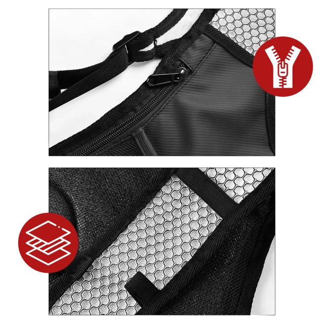 Cyklistický batoh na záda s 2litrovou vodní nádrží pro cyklisty, cyklistiku, běh, černý