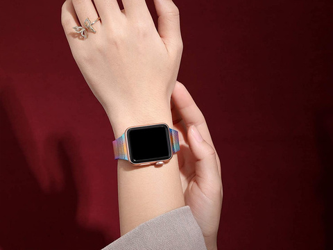 Milánský náramek Alogy strap pro Apple Watch 42/44/45 / 49mm Multicolor