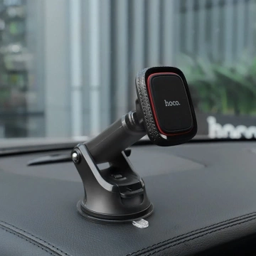 HOCO magnetický držák do auta na okno / palubní desku CA42, černo-červený