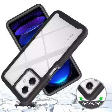 Ochranná fólie Etui pancerne Alogy Defense360 Pro pro Xiaomi Redmi Note 12 5G / Poco X5 Black