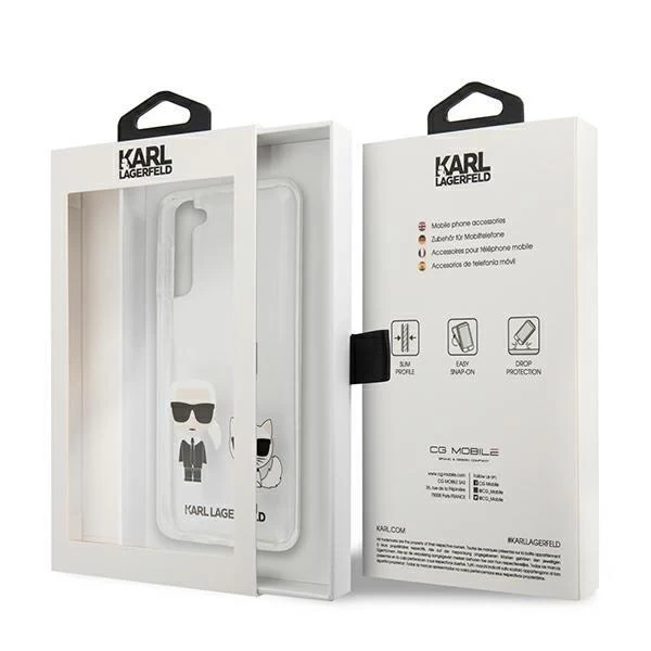 Karl Lagerfeld KLHCS21MCKTR S21 G996 pevný kufr Transparent Karl