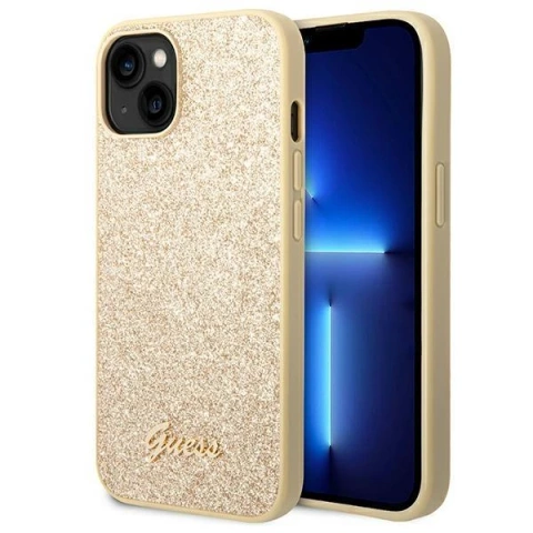 Etui Guess GUHCP14MHGGSHD для Apple iPhone 14 Plus 6,7" złoty/золотий жорсткий чохол Glitter Script