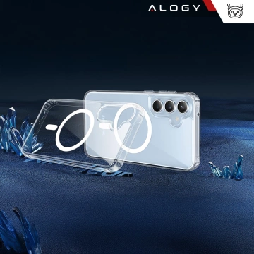 Puzdro pre Apple iPhone 16 Pro Max Alogy Anti-Shock Hybrid Case pre MagSafe Transparent