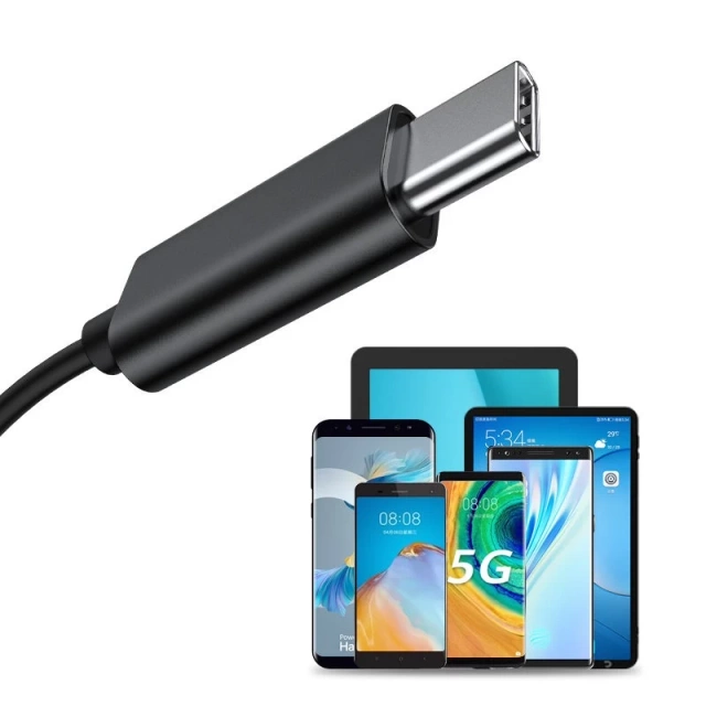 Slúchadlá do uší Joyroom USB typu C s diaľkovým ovládaním a mikrofónom strieborné (JR-EC04 Silver)