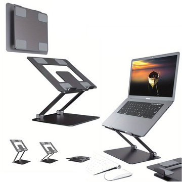 Laptop stand for Macbook 17 stand table holder foldable adjustable aluminum for desk Alogy Graphite