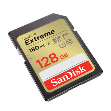 SANDISK EXTREME SDXC 128 GB 180/90 MB/s UHS-I U3 Speicherkarte (SDSDXVA-128G-GNCIN)