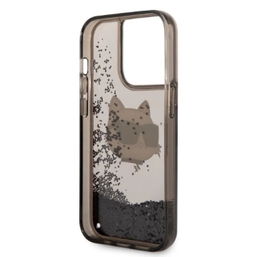 Etui Karl Lagerfeld KLHCP14LLNCHCK pre iPhone 14 Pro 6,1" pevné puzdro s trblietavou chupetovou hlavou