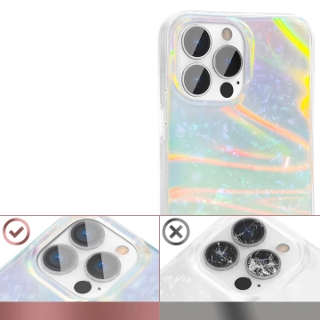 Kingxbar Shell Series luxury elegant case for iPhone 13 Pro pearly-mint