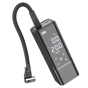 Портативний бездротовий повітряний компресор HOCO 5000mAh ZP7 чорного кольору