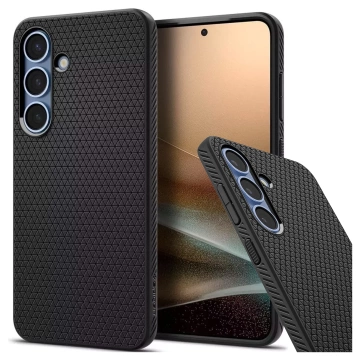 Samsung Galaxy S25 Hülle Schutzhülle Spigen Liquid Air Matt Schwarz