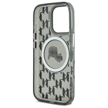 Karl Lagerfeld Hülle für iPhone 16 Pro Max 6,9" Schwarz MagSafe IML Monogramm Karl