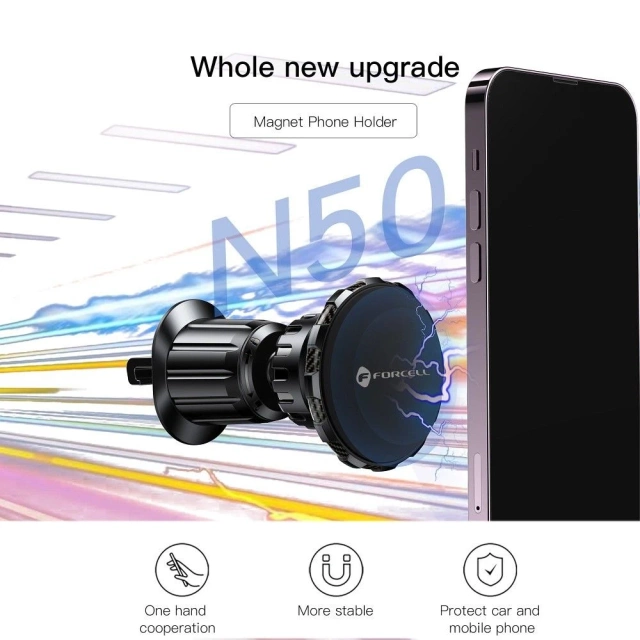 FORCELL F-GRIP MagElite Autohalterung magnetisch für Kühlergrill Schwarz