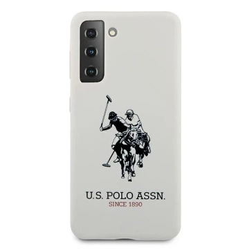 US Polo Silicone Logo Samsung Galaxy S21 Plus Phone Case white/white