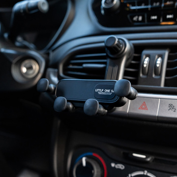 Car phone holder for car grill, gravity, for Alogy Airvent air vent Black