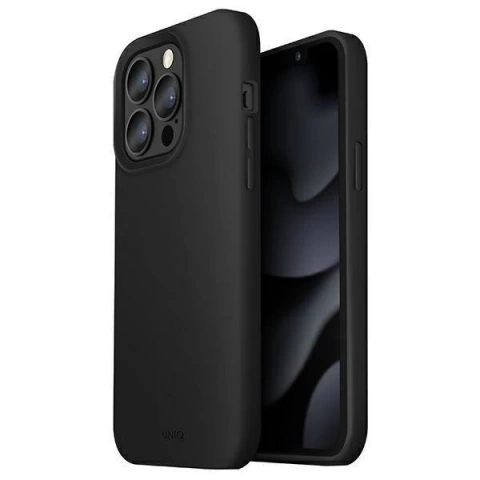 Чохол UNIQ Lino iPhone 13 Pro / 13 6.1" black / ink black