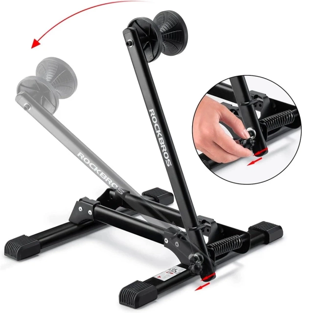 Rockbros 27210001001 Skladací stojan na bicykel - čierny