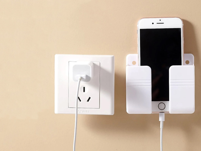 Alogy phone wall mount phone stand charging hook White