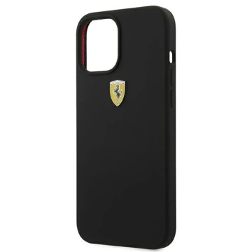 Ferrari iPhone 12 Pro Max 6.7" case black/black hardcase On Track Silicone